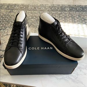 Cole Haan - Grand Crosscourt HighTop Black Leather